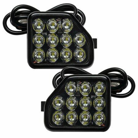 ORACLE LIGHT Bumper Mount Set Of 2 Clear Bulb Black Housing 11 Watt 1000 Lumens 5874-504